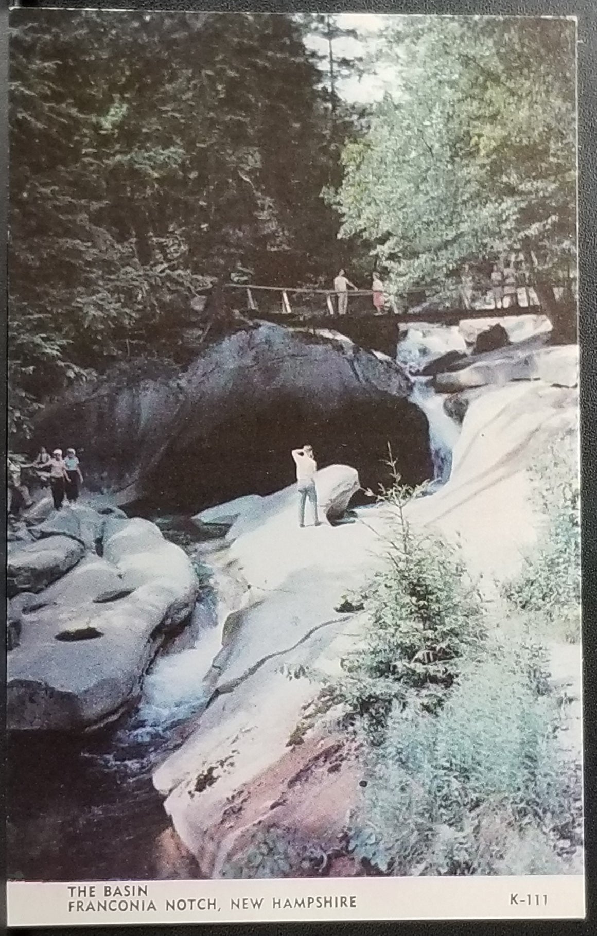 Scenic Postcard The Basin Franconia Notch New Hampshire Views of NH Kodachrome Card