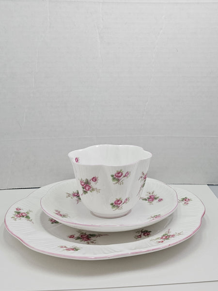 Shelley England Dainty Porcelain Cup Saucer Trio Bridal Rose