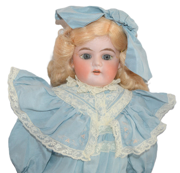 German Bisque Doll Antique Porcelain Mohair Wig Sleep Eyes Marked Spec -  ChristiesCurios