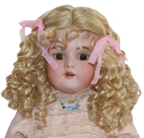 Jolie Poupée Ancienne - Tête Biscuit Heinrich Handwerck - Hauteur 43 Cm