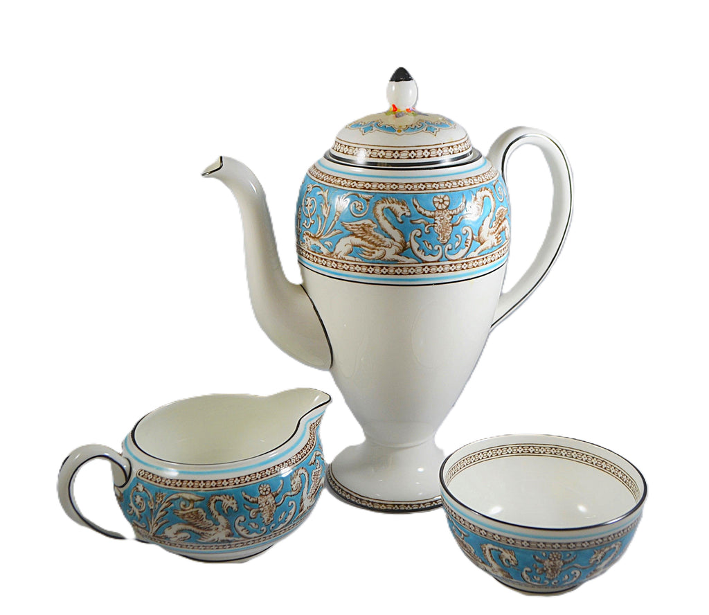 Wedgwood Florentine Turquoise Tea Coffee Service Pattern 2714