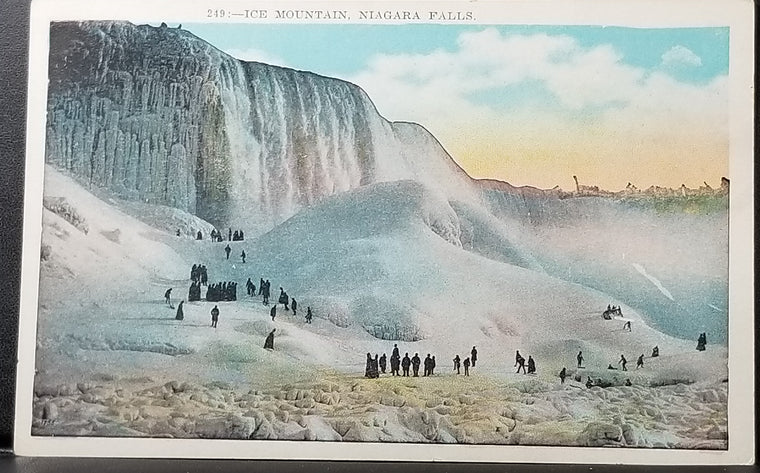 NY Scenic Postcard Niagara Falls Ice Mountain A Rare Event When the Famous Falls Freeze