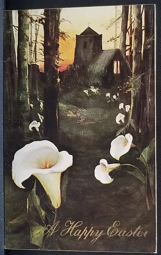 Easter Postcard Raphael Tuck Oilette Stars of the Earth Cal Lilies at Dawn Series 9627