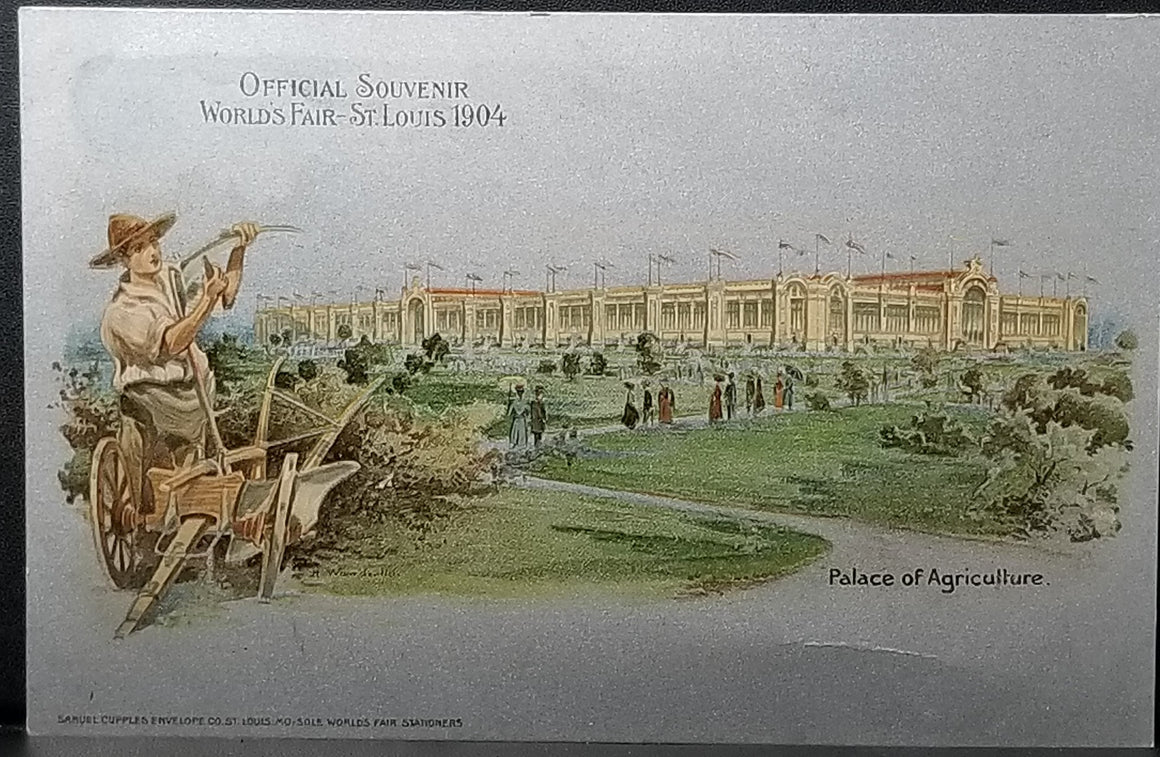 Exposition Postcard 1904 World Fair St Louis Palace of Agriculture Early Undivided
