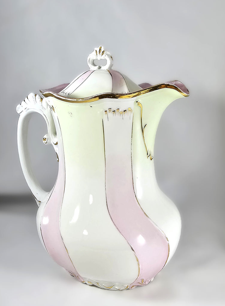 RS Prussia Porcelain Art Nouveau Chocolate Pot