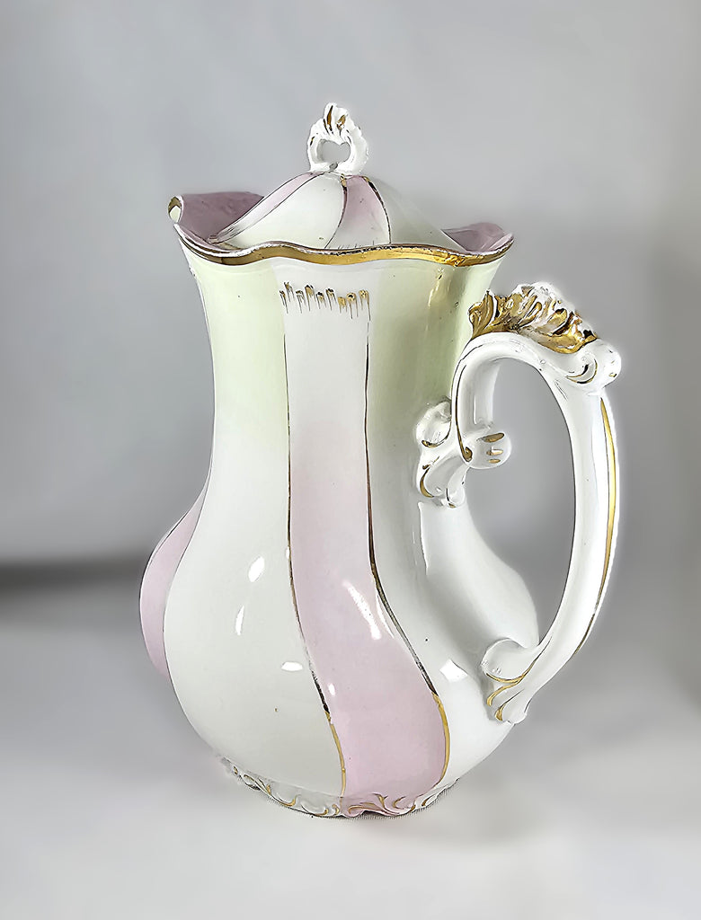 RS Prussia Porcelain Art Nouveau Chocolate Pot
