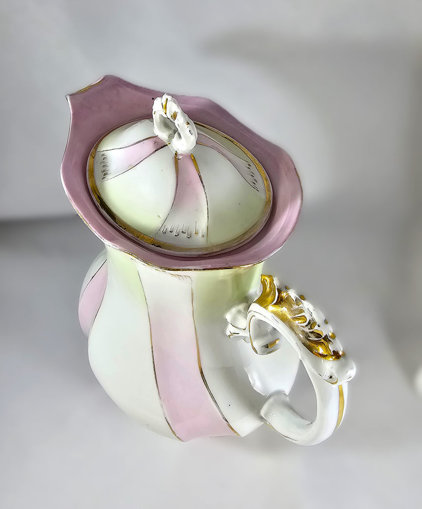 RS Prussia Porcelain Art Nouveau Chocolate Pot