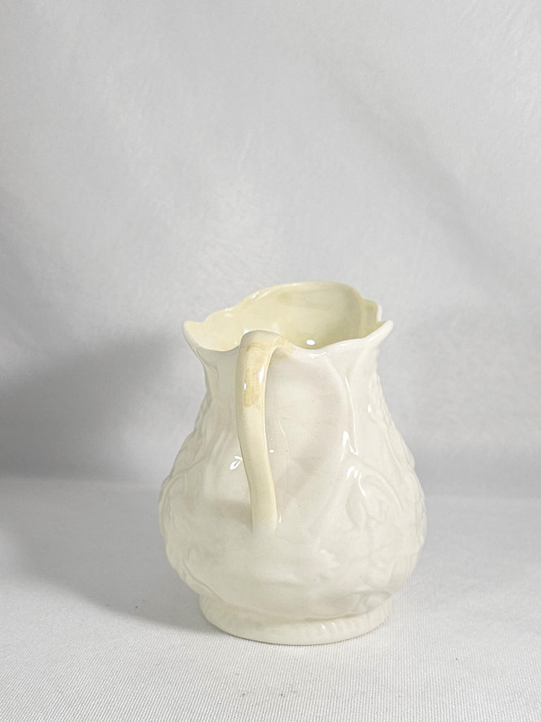 Belleek Irish Porcelain Lotus Pattern Creamer Pitcher