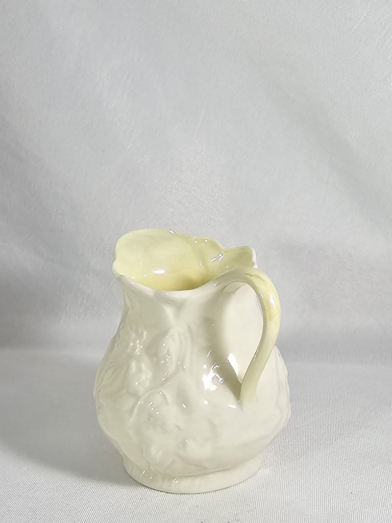 Belleek Irish Porcelain Lotus Pattern Creamer Pitcher