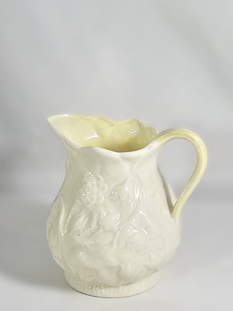 Belleek Irish Porcelain Lotus Pattern Creamer Pitcher