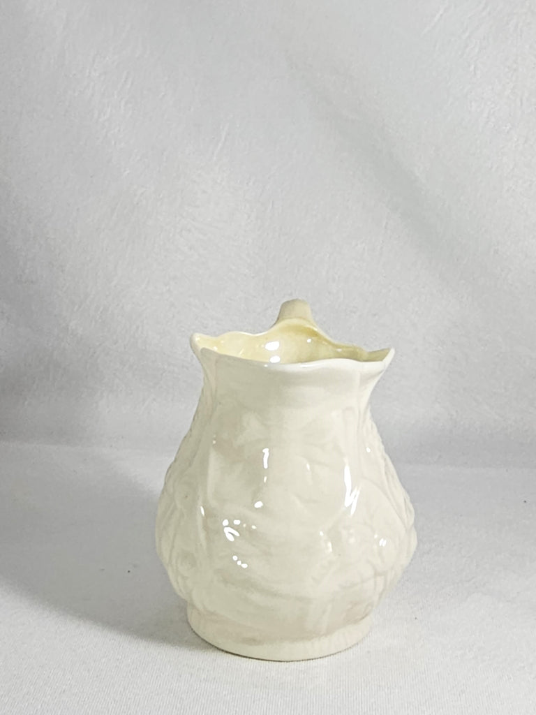 Belleek Irish Porcelain Lotus Pattern Creamer Pitcher