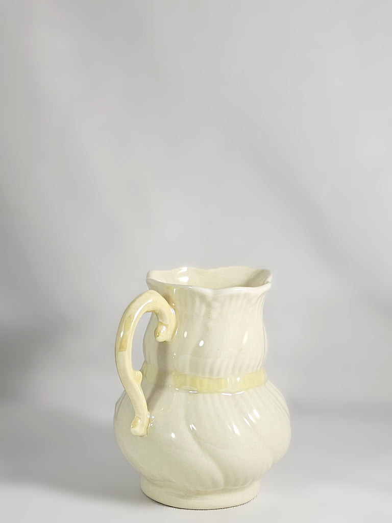 Belleek Irish Porcelain Ribbon Creamer Pitcher