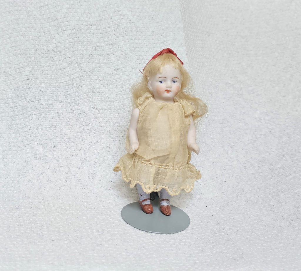 Antique Dollhouse Doll 4" Kestner Cherub Faced Jointed Mignonette #516/1