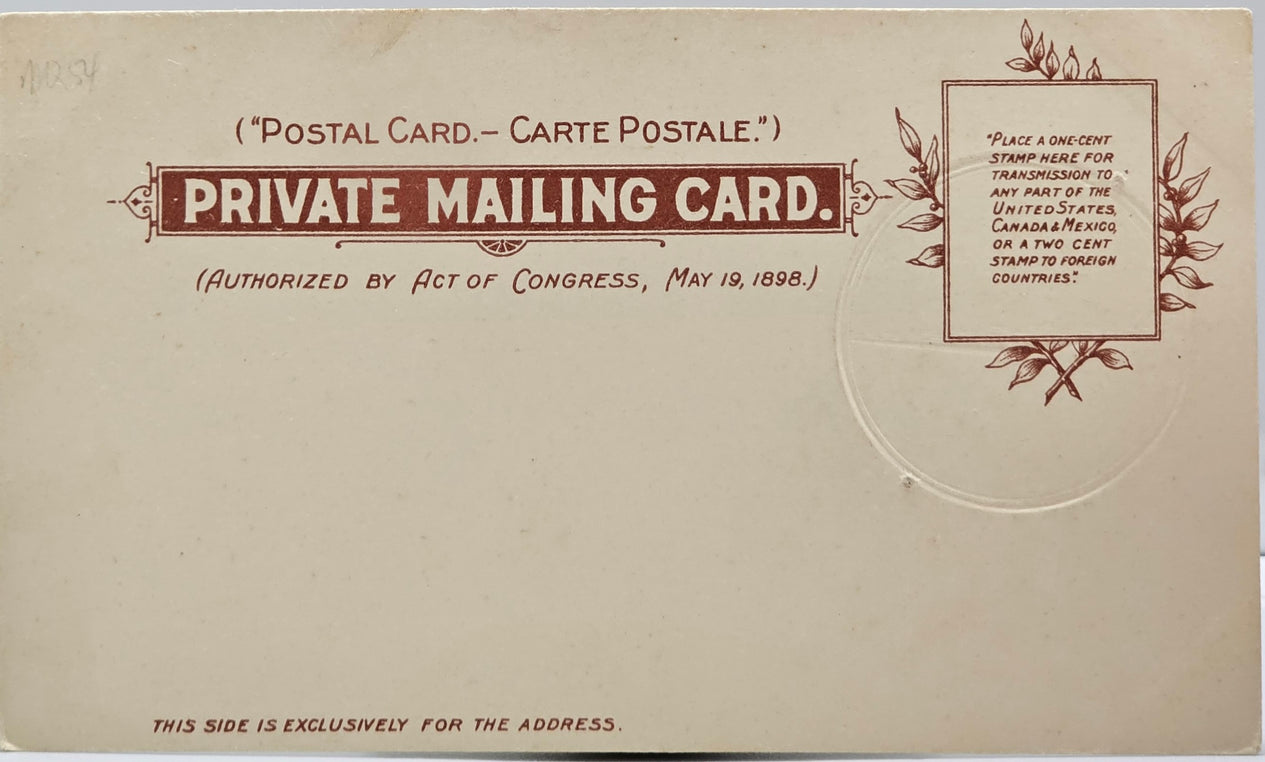 Massachusetts Postcard MA Raphael Tuck Early Private Mailing Undivided Back Unused Heraldic 5015 Museum of Fine Arts