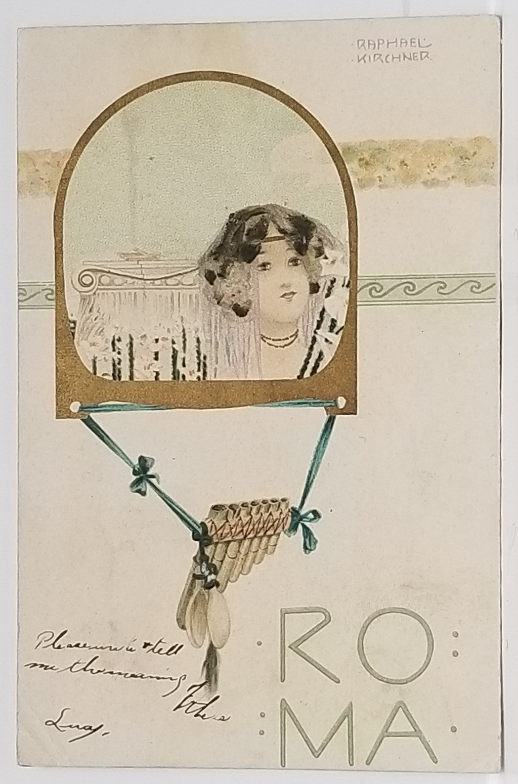 Rare Artist Postcard Raphael Kirchner Art Nouveau Post Card Nurnberg Theo Stroeters Kunstveriag Ser 220, No 2 Roma