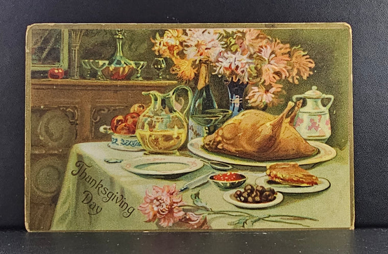 Embossed Thanksgiving Greeting Postcard Raphael & Tuck