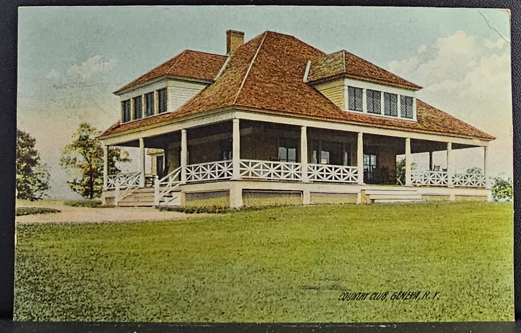 Country Club in Geneva NY 1900s Scenic Postcard Places in New York