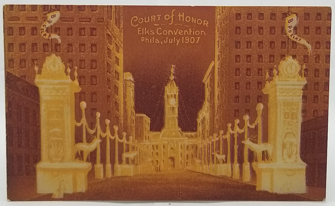 BPOE Elks Club 1907 Convention Court Of Honor Philadelphia Pennsylvania