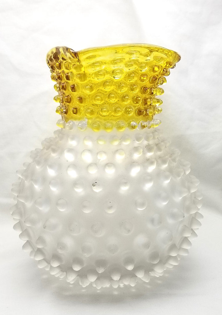 Hobbs EAPG Frances Dew Drop Hobnail Lemonade Pitcher Set