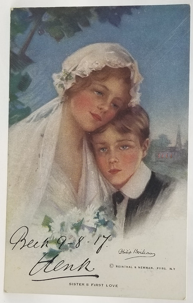 Philip Boileau Postcard Sister's First Love No 827 Reinthal Pub