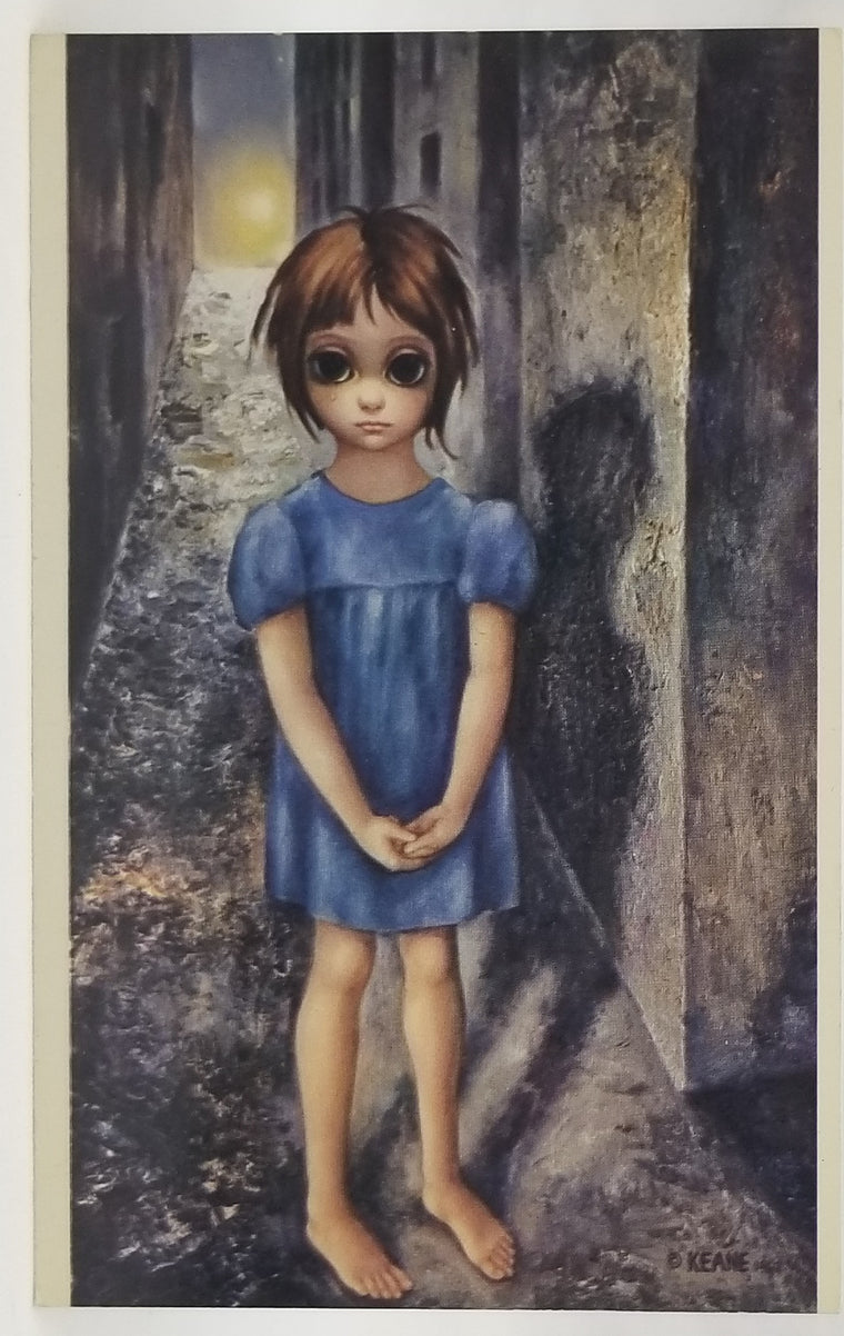 Margaret Keane Postcard Big Eyes Child The First Grail 1960s