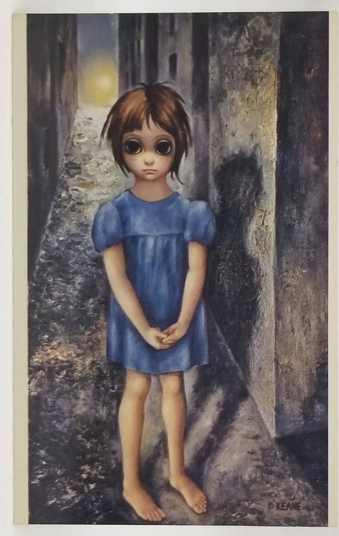 Margaret Keane Postcard Big Eyes Child The First Grail 1960s