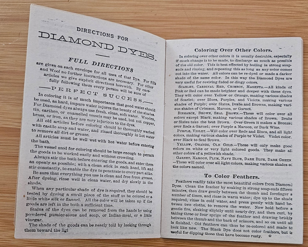 Antique Advertising Trade Card Diamond Dyes Booklet Children Easter Eggs