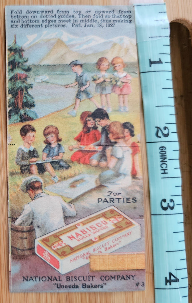 Advertising Trade Card Nabisco Biscuit Children at Picnic