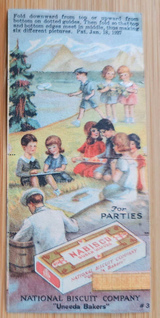 Advertising Trade Card Nabisco Biscuit Children at Picnic