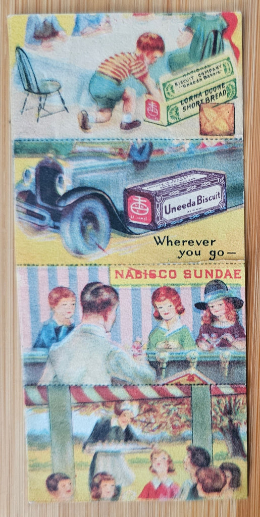 Advertising Trade Card Nabisco Biscuit Children at Picnic