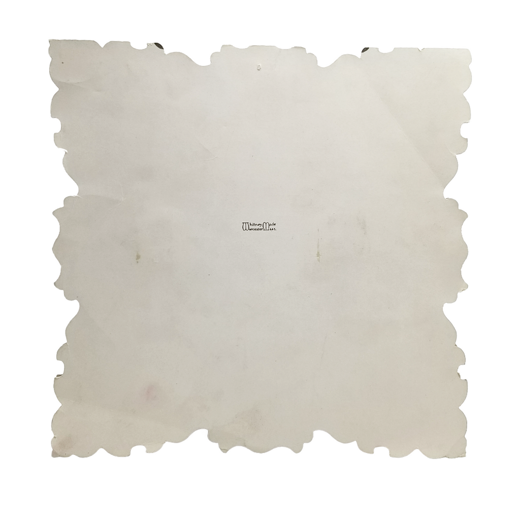 Whitney Die Cut Valentine Applied Paper Lace Farm Scene Cupid in Car