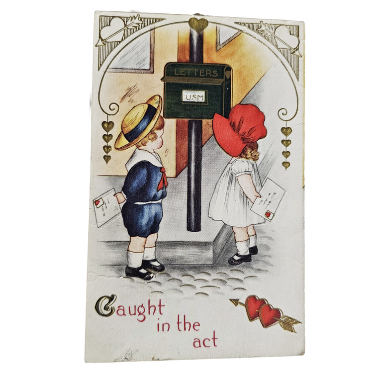 Valentine Postcard Whitney Pub Children Mailing Love Letters