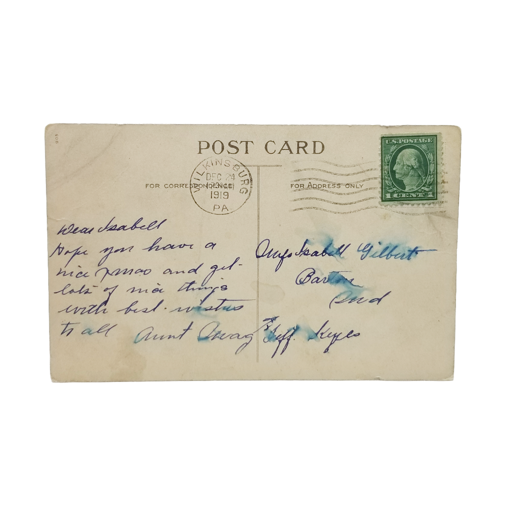 Christmas Postcard Ellen Clapsaddle Victorian Children Holding Hands 905