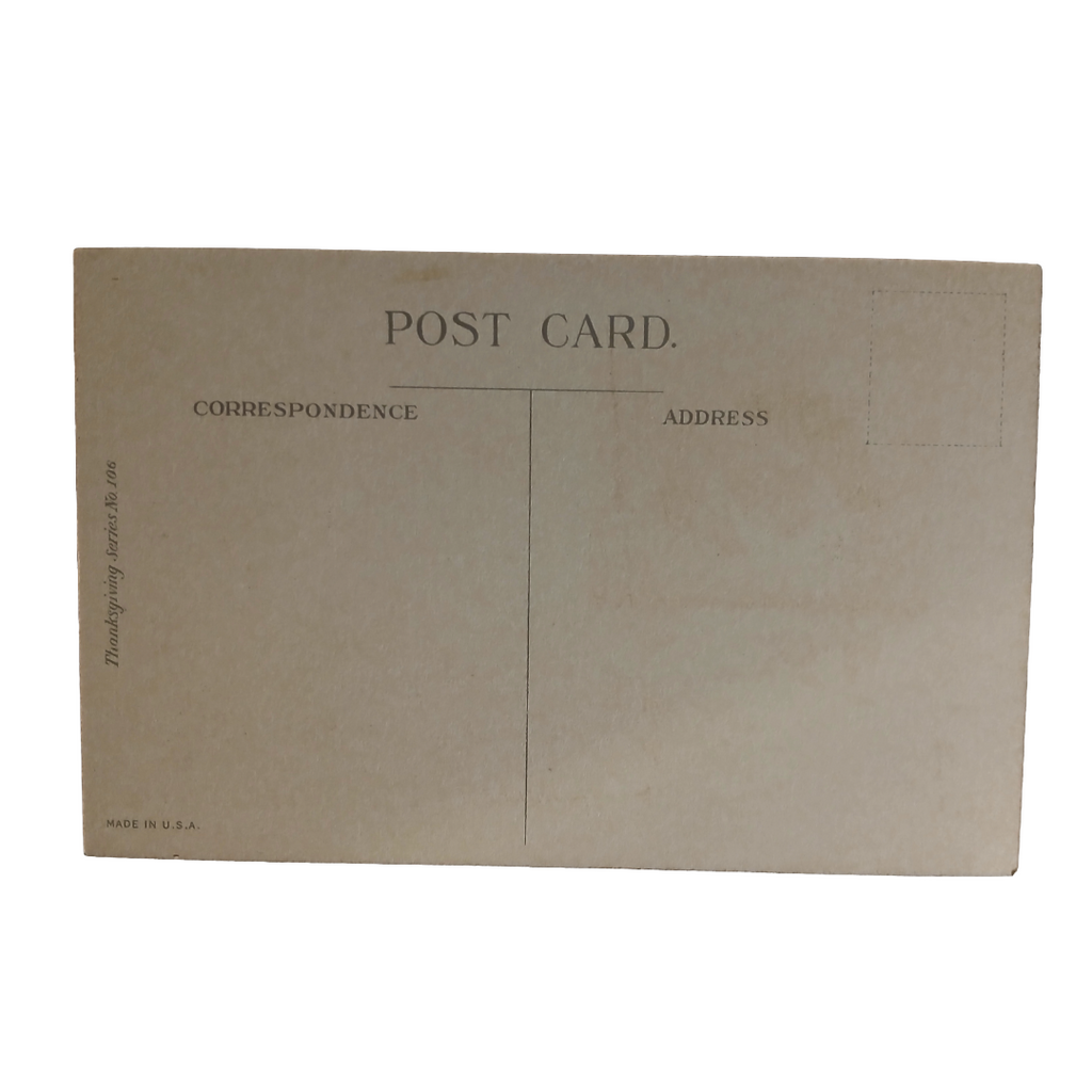 Thanksgiving Postcard Arts Craft Style Series 106 Turkey on Branch