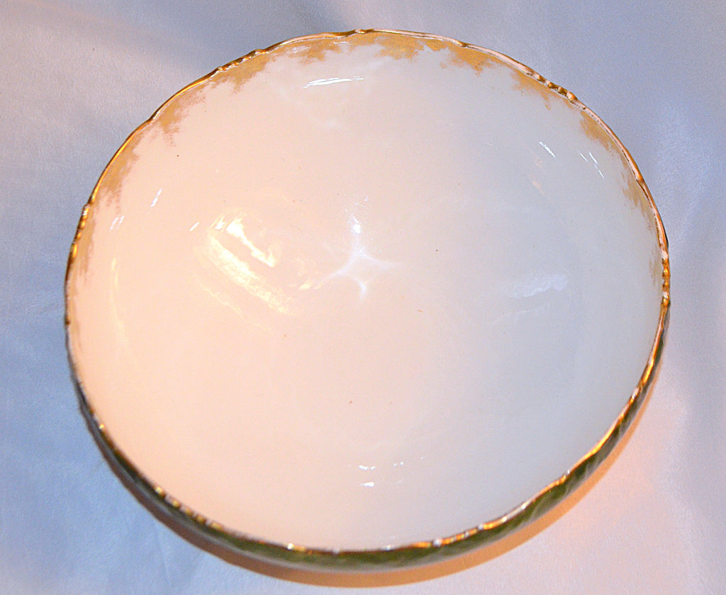 Limoges Punch Bowl Ravenwood Studios Sinclaire Hand Painted Primrose