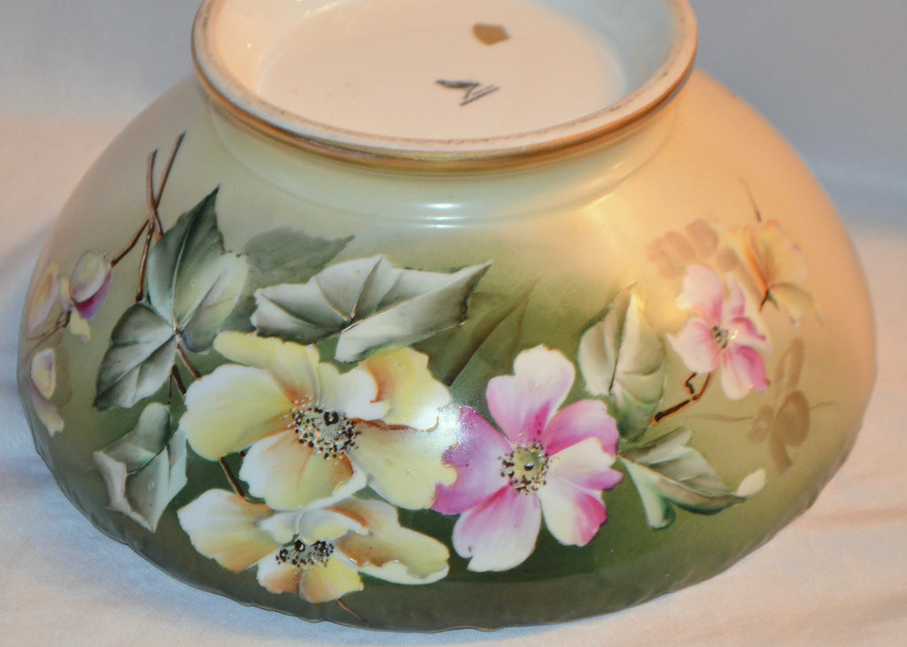 Limoges Punch Bowl Ravenwood Studios Sinclaire Hand Painted Primrose