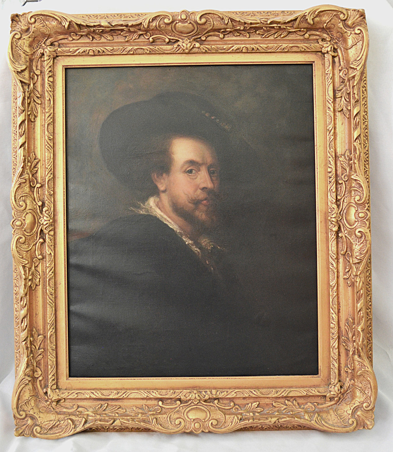 Self Portrait with a Hat Peter Paul Rubens After Rubens Oil Painting on Canvas UFFIZI Wax Seal