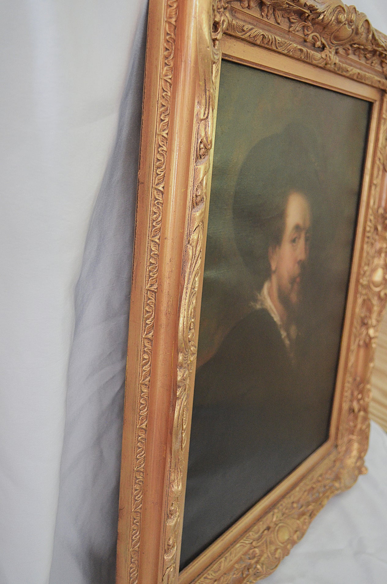 Self Portrait with a Hat Peter Paul Rubens After Rubens Oil Painting on Canvas UFFIZI Wax Seal