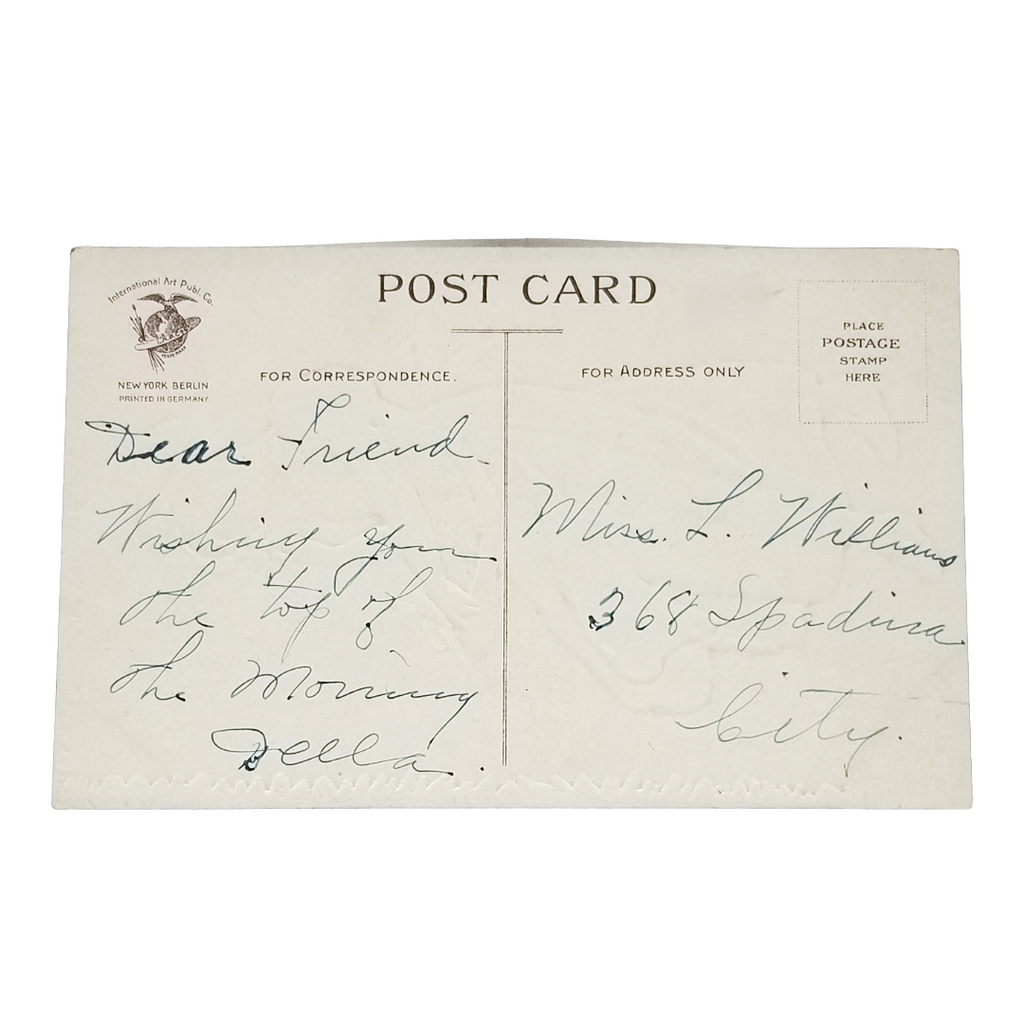 Vintage Saint Patrick's Day Postcard Dublin Castle In Shamrock Border (Copy)