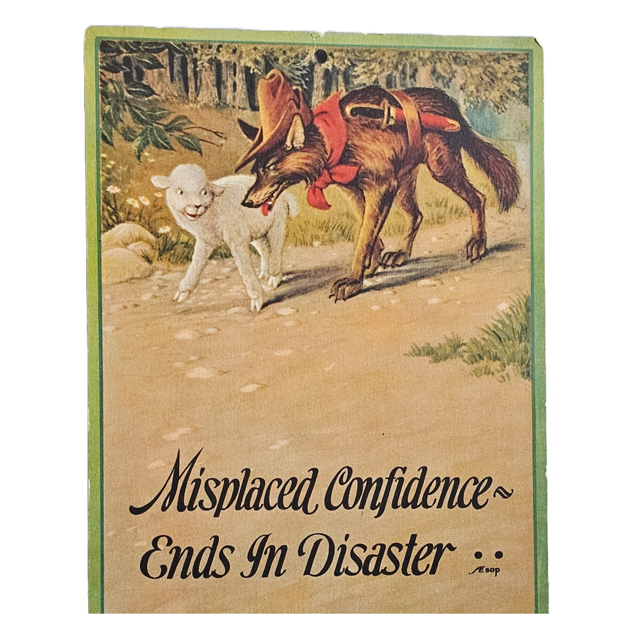 Corona Typewriters Advertising Calendar Aesop Fables