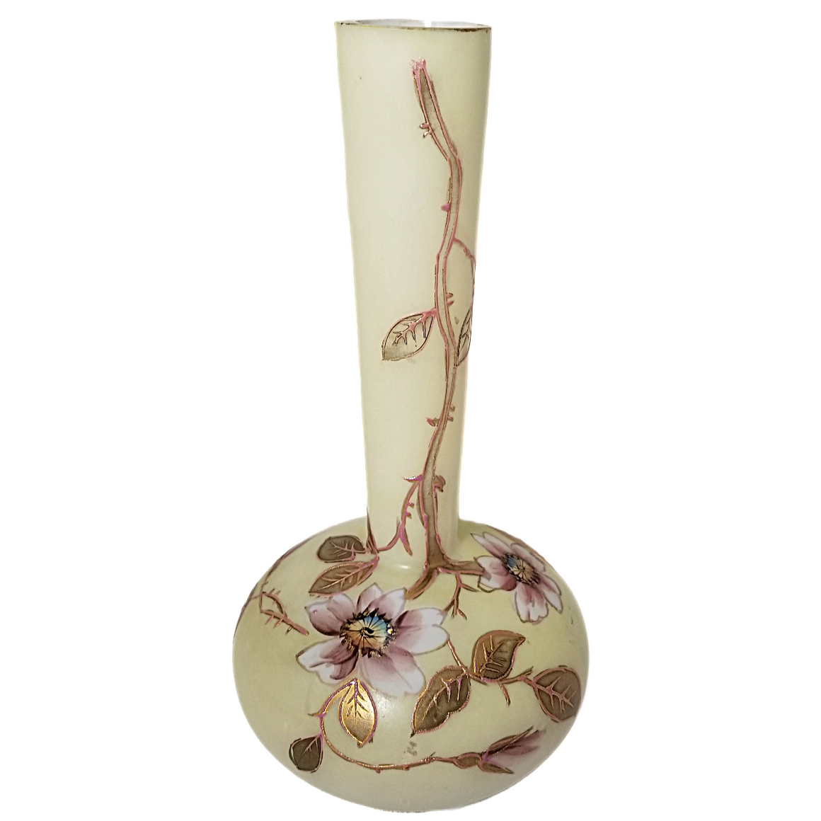bohemian cased glass vase