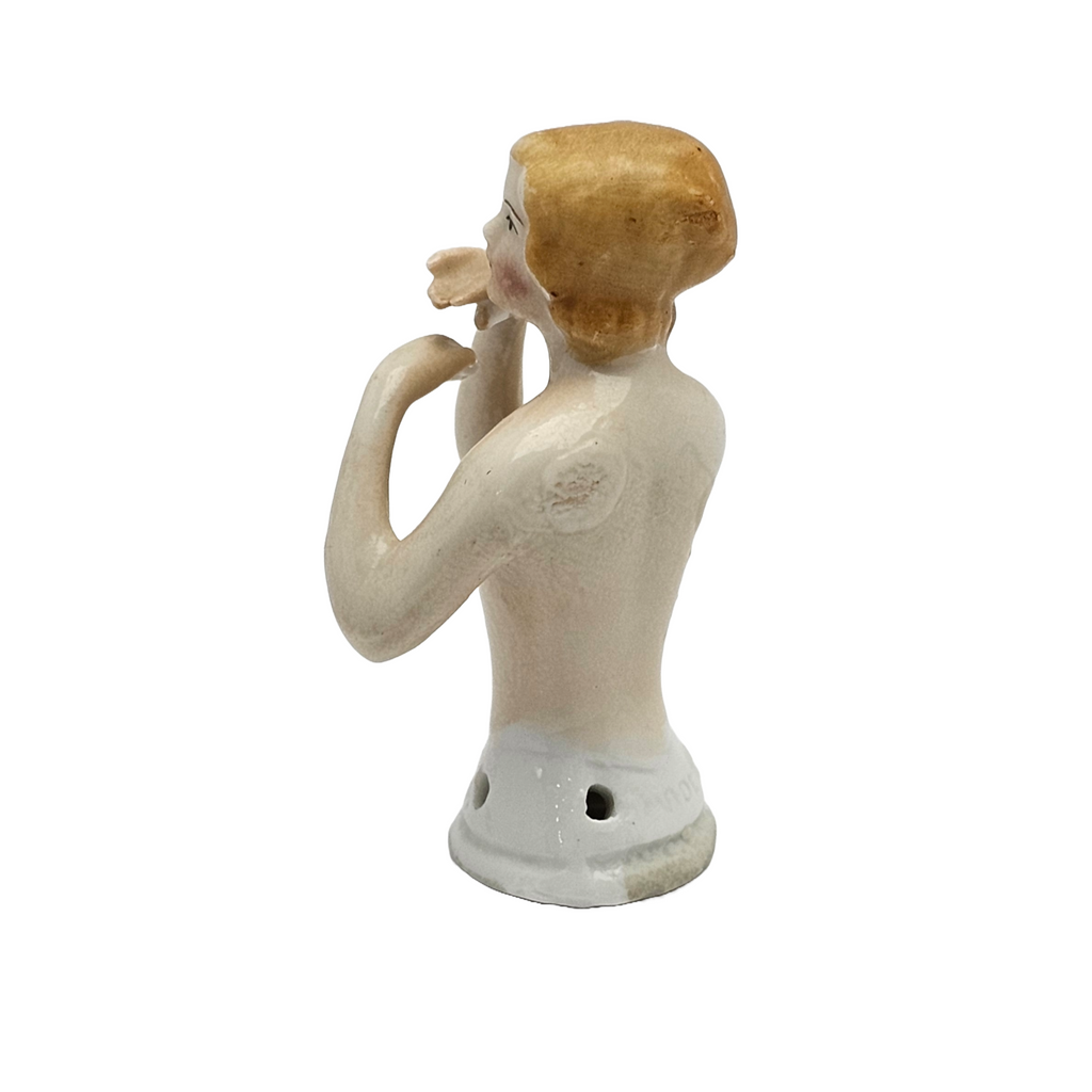 Karl Schneider German Porcelain Art Deco Half Doll with Numbers