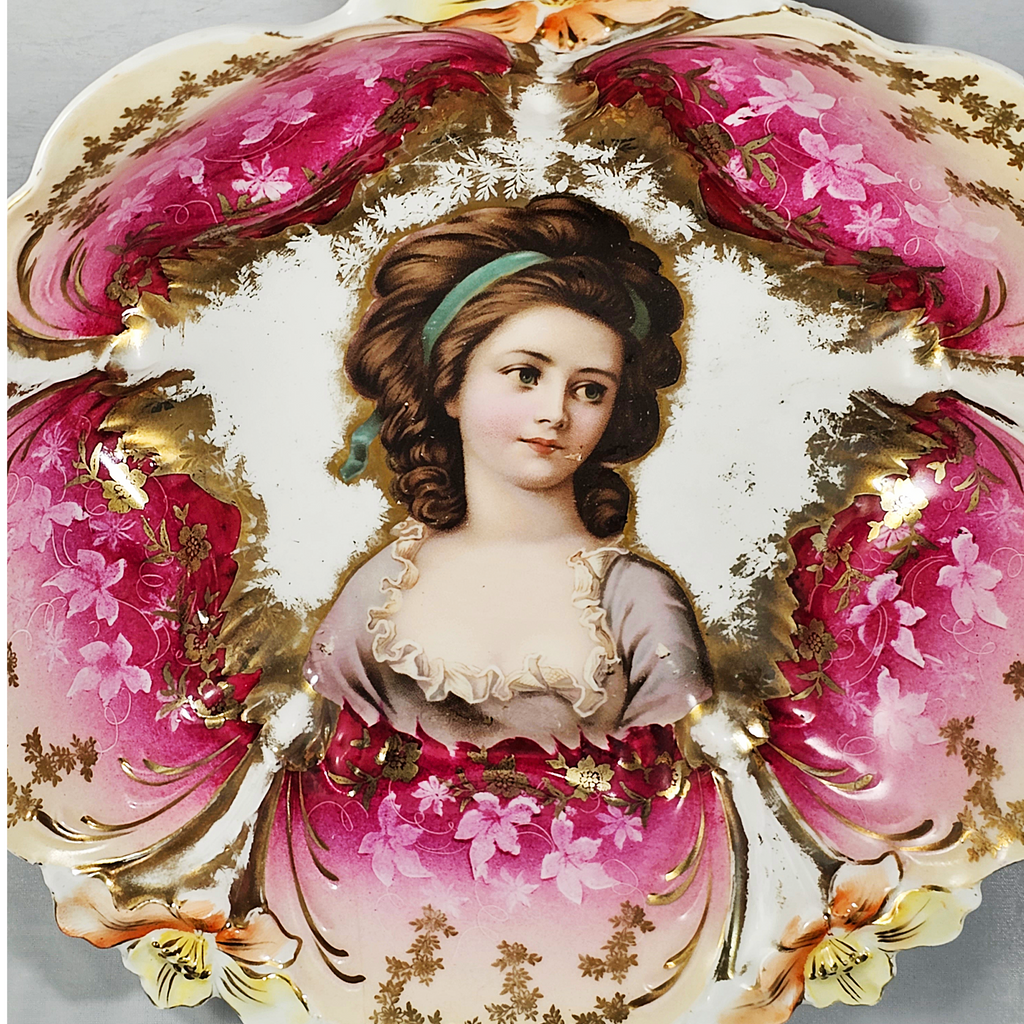 RARE RS Prussia Countess POTOCKA Bowl Pink Carnation Mold 29