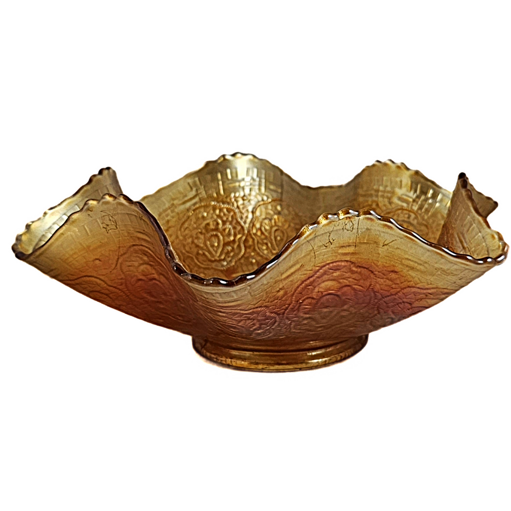 Fenton Marigold Persian Medallion Carnival Glass 9" Bowl