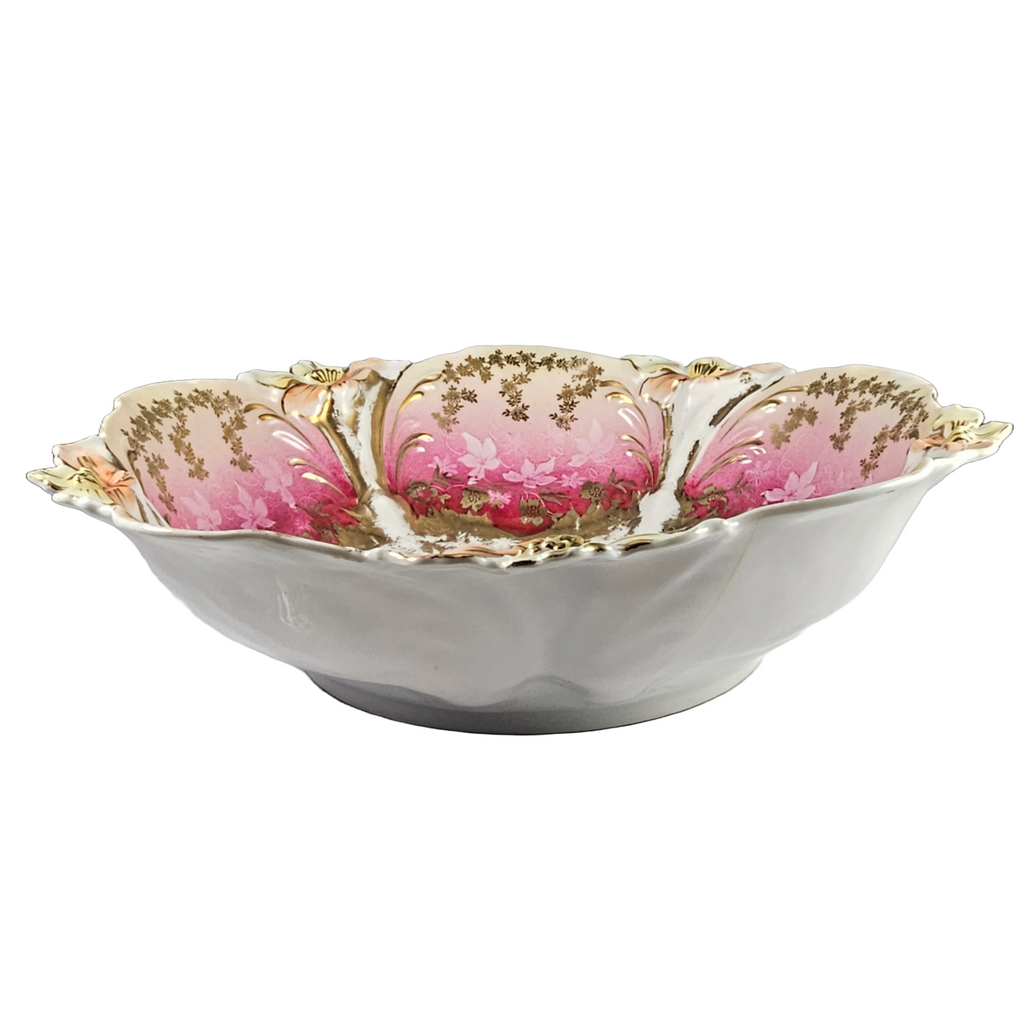 RARE RS Prussia Countess POTOCKA Bowl Pink Carnation Mold 29