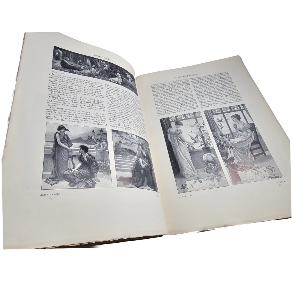 Art Nouveau Mag Christmas Cards & Their Designers Gleeson White 1894 Studio