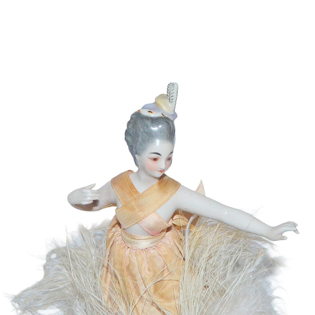 Kister Porcelain Half Doll Ballerina Dancer French Market Design