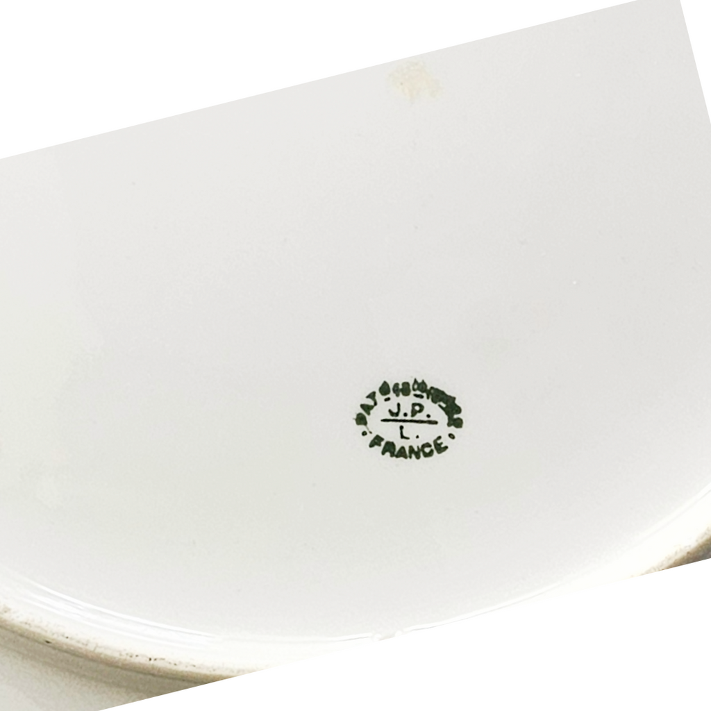 Antique Limoges French Porcelain Charger | JPL Hand Painted Plaque | Large Portrait Plate