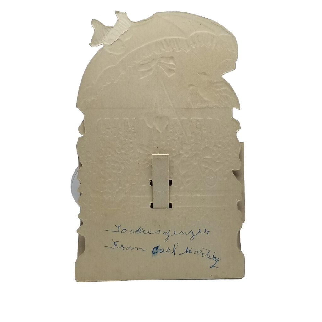 Honeycomb 3D Die Cut Valentine's Card Artist Freixas Puppy Girl Boy Playing