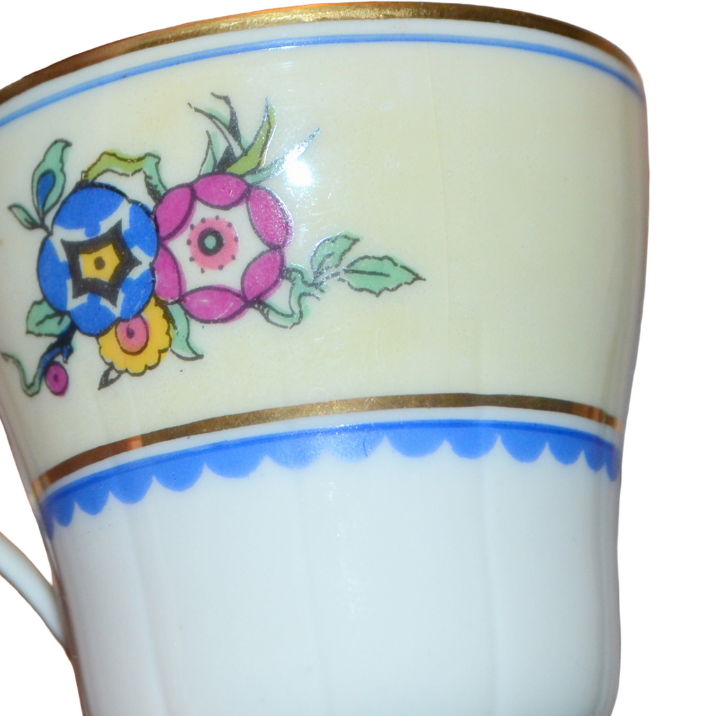 LIMOGES Porcelain Demitasse Cup Saucer Set C. Ahrenfeldt 18 Pc Teacup Service